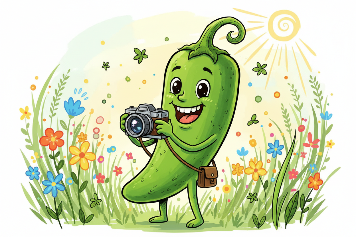 JALAPENO TAKING A PICTURE